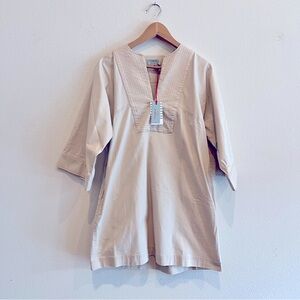 Beige Tunic Tunic Dress Mersea Medium
